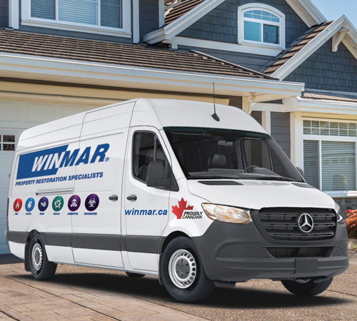 A white van with Winmar logo
